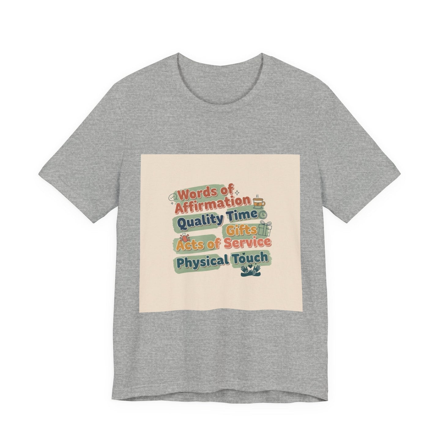 Love Languages Meme T-Shirt | acts of snacks, quiet love, relationship humor