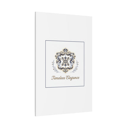 Ornate Brooch Emblem Canvas | Vintage Formalwear Accents, Baroque Print