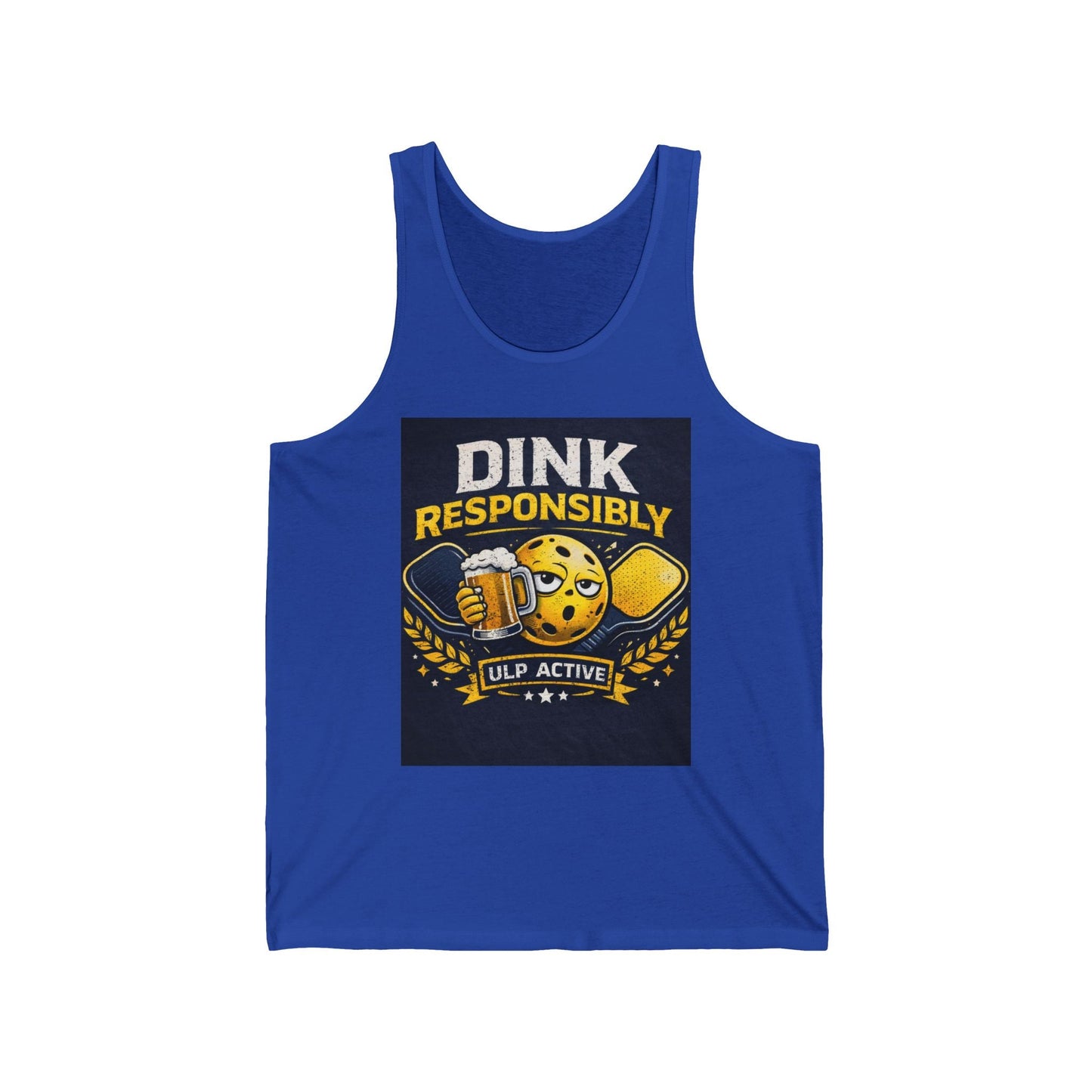 ULP Active “Dink Responsibly” Pickleball Tank Top – Funny Pickleball Shirt