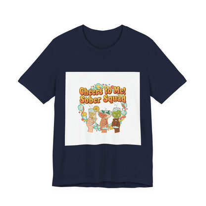 Cheers to Me Sober Squad Tee | Dry January Shirt, Sober Curious Mocktail