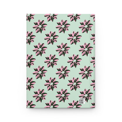 Pink Princess Philodendron Pattern Hardcover Journal