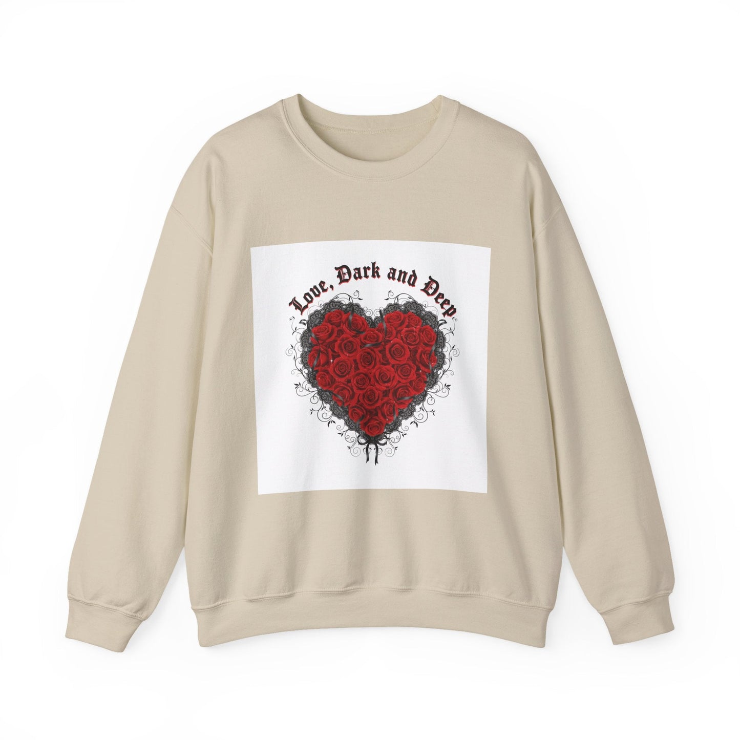 Gothic Rose Heart sweatshirt | New Romantic, 80s nostalgia