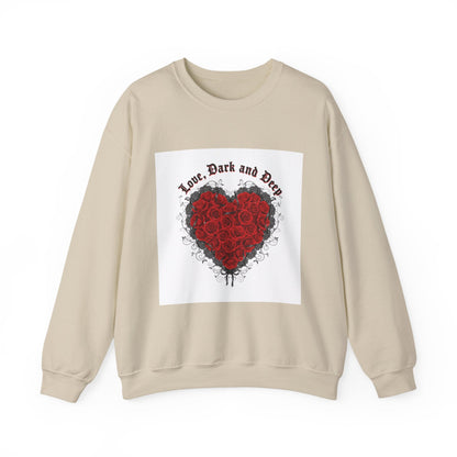 Gothic Rose Heart sweatshirt | New Romantic, 80s nostalgia