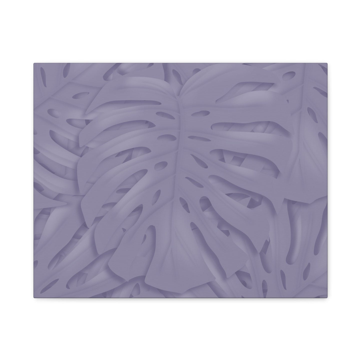 Violet Monstera Canvas Print – Botanical Wall Art