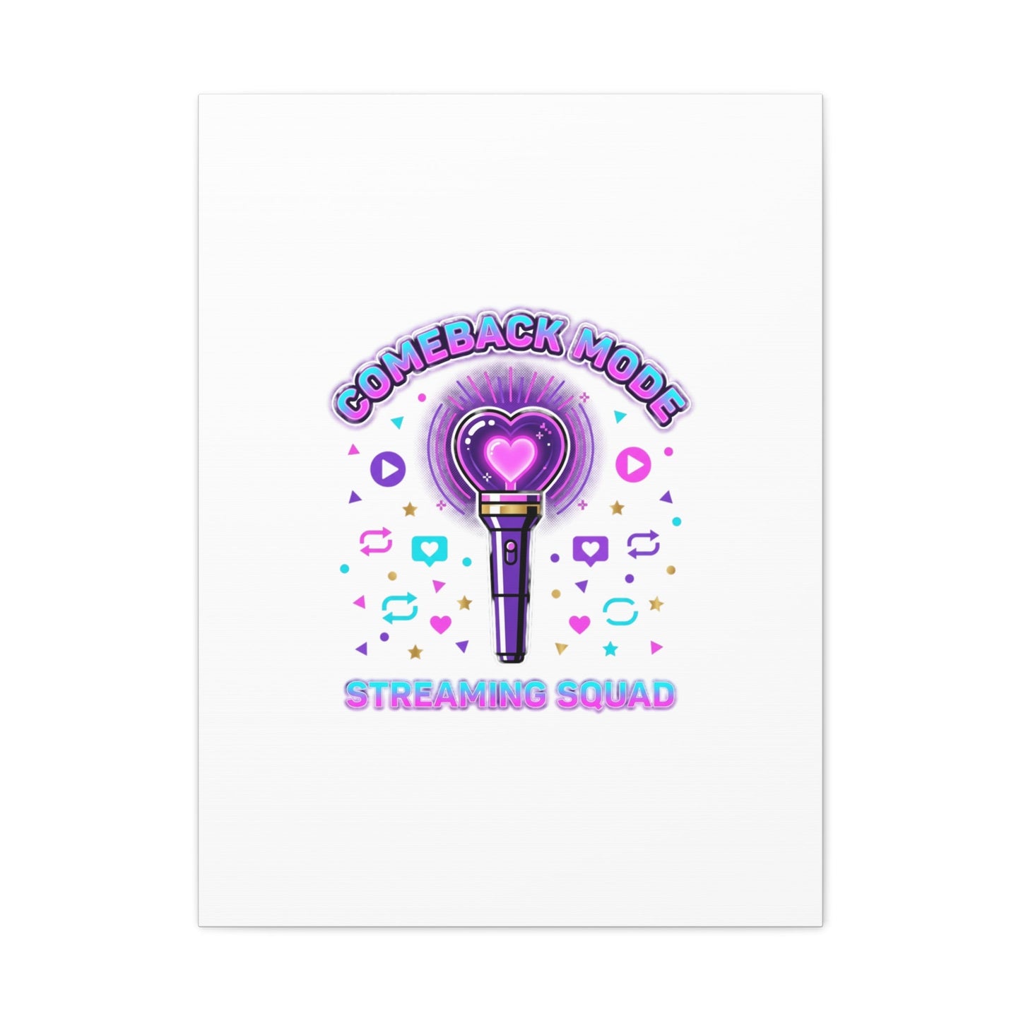 Comeback Mode Lightstick Canvas | K-pop Comeback, Streaming Squad