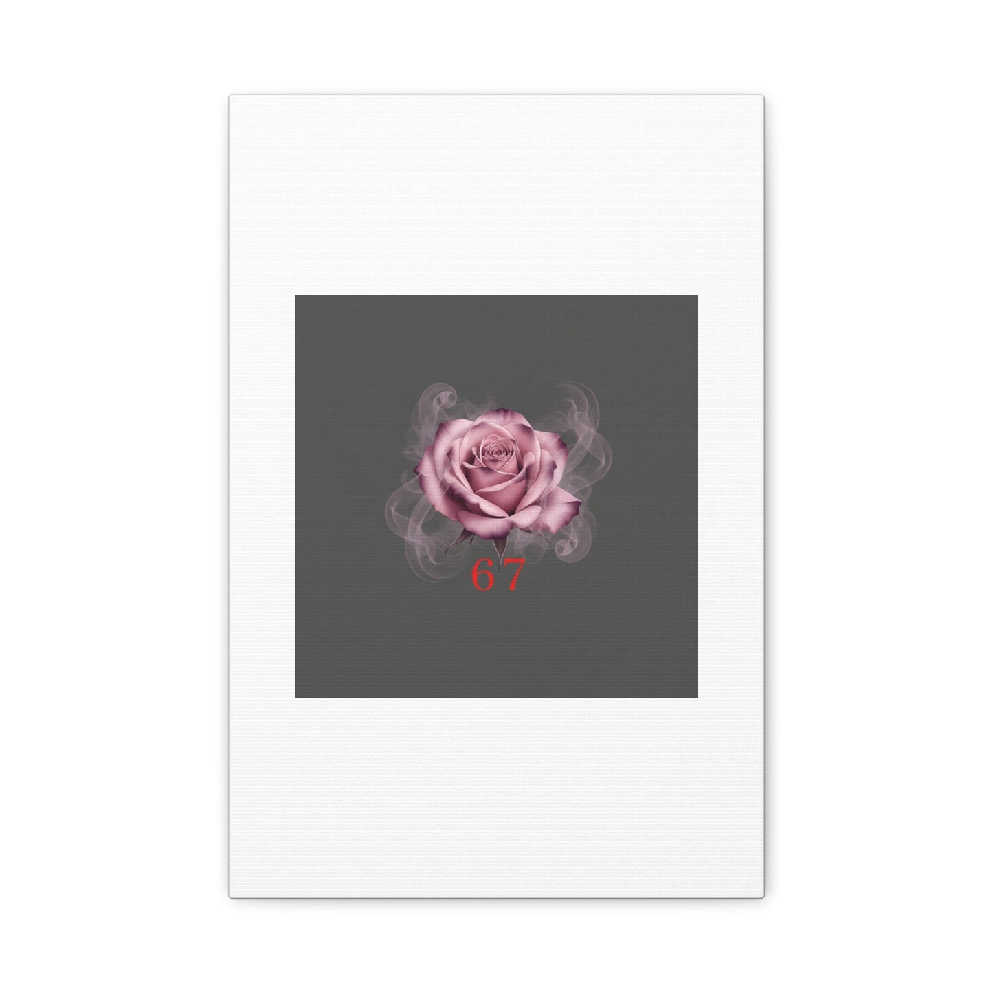 6 7 Valentine's Canvas | Viral Gothic Rose Wall Art | 6 7 Meaning Dark Romance