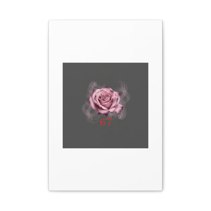 6 7 Valentine's Canvas | Viral Gothic Rose Wall Art | 6 7 Meaning Dark Romance