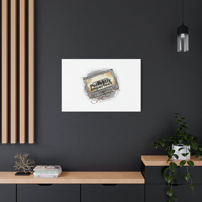 Perfectly Imperfect Cassette, Canvas Print | Analog Error, glitch art static