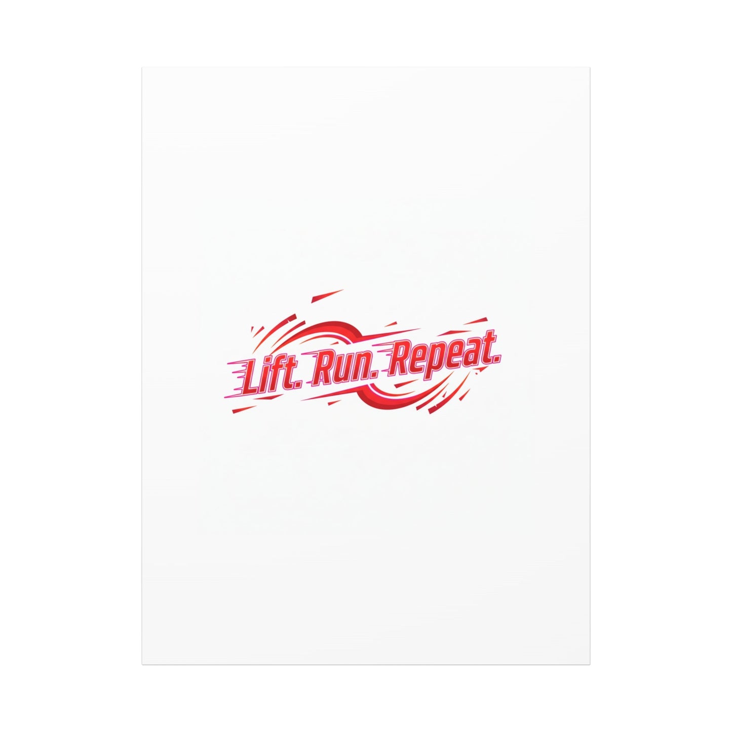 Lift Run Repeat Canvas | Fitness Wall Art, Gym Motivation