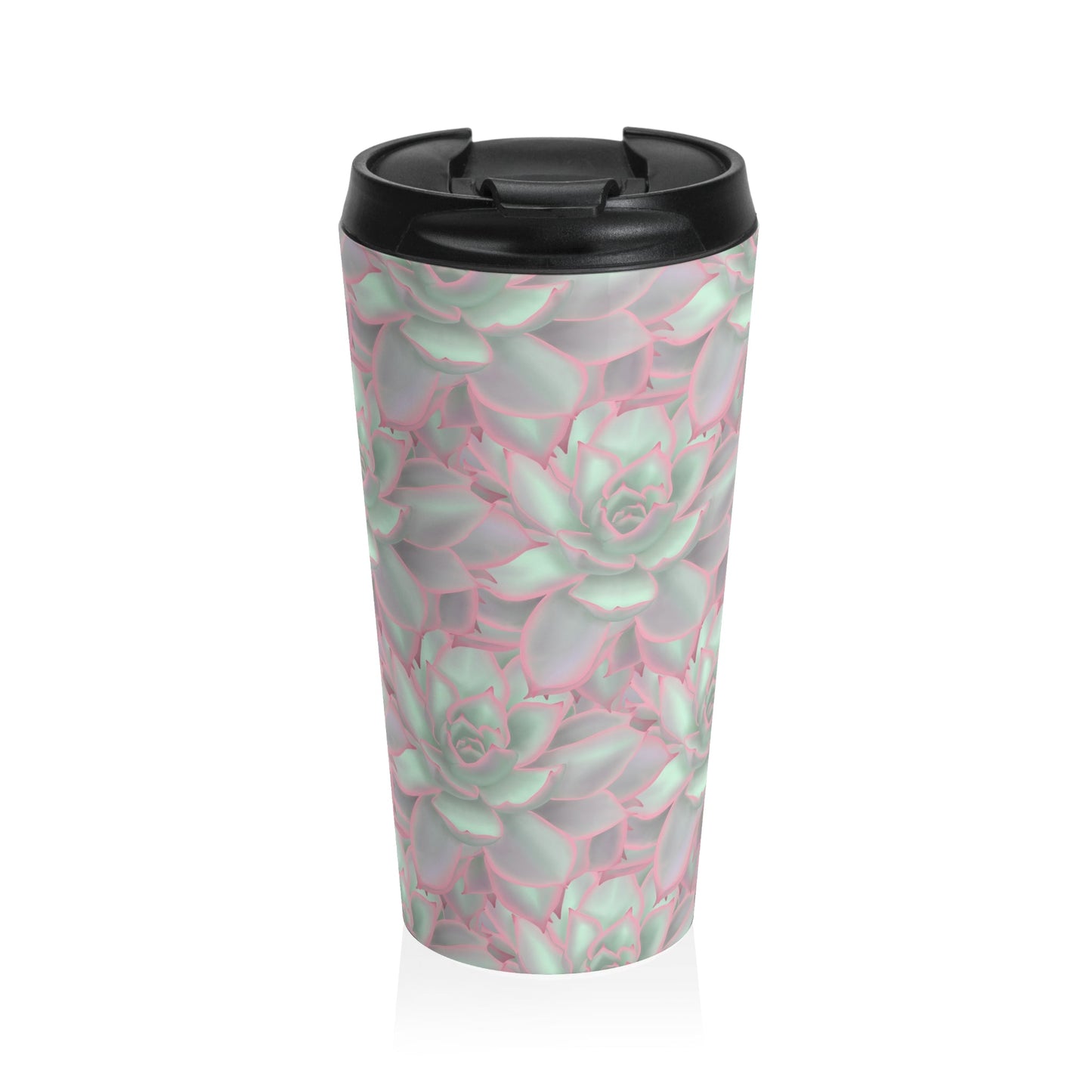 Echeveria Violet Queen Succulent 15 oz Vacuum Insulated Stainless Steel Travel Tumbler
