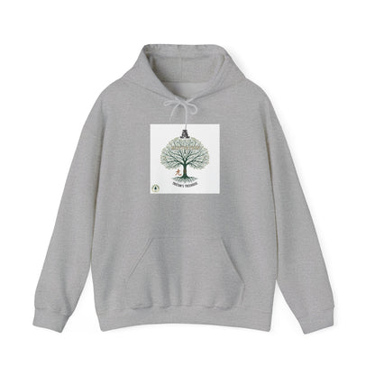 Handwritten Tree Doodle Hoodie | sketch aesthetic, handwritten message apparel