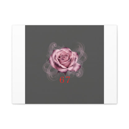 6 7 Valentine's Canvas | Viral Gothic Rose Wall Art | 6 7 Meaning Dark Romance