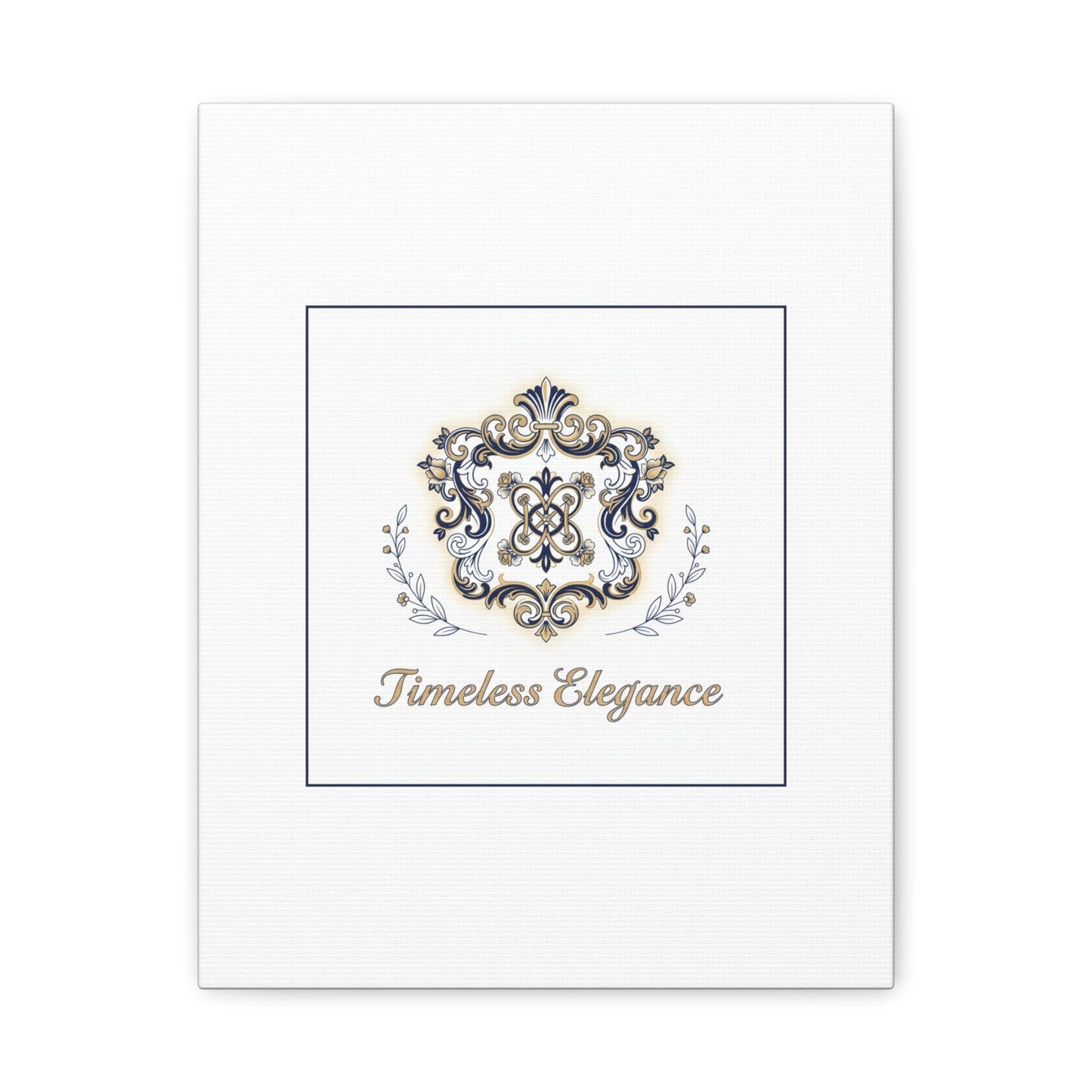 Ornate Brooch Emblem Canvas | Vintage Formalwear Accents, Baroque Print