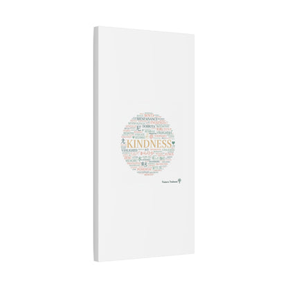 Kindness Word Cloud Canvas | Fresh Start Minimalist Wall Art