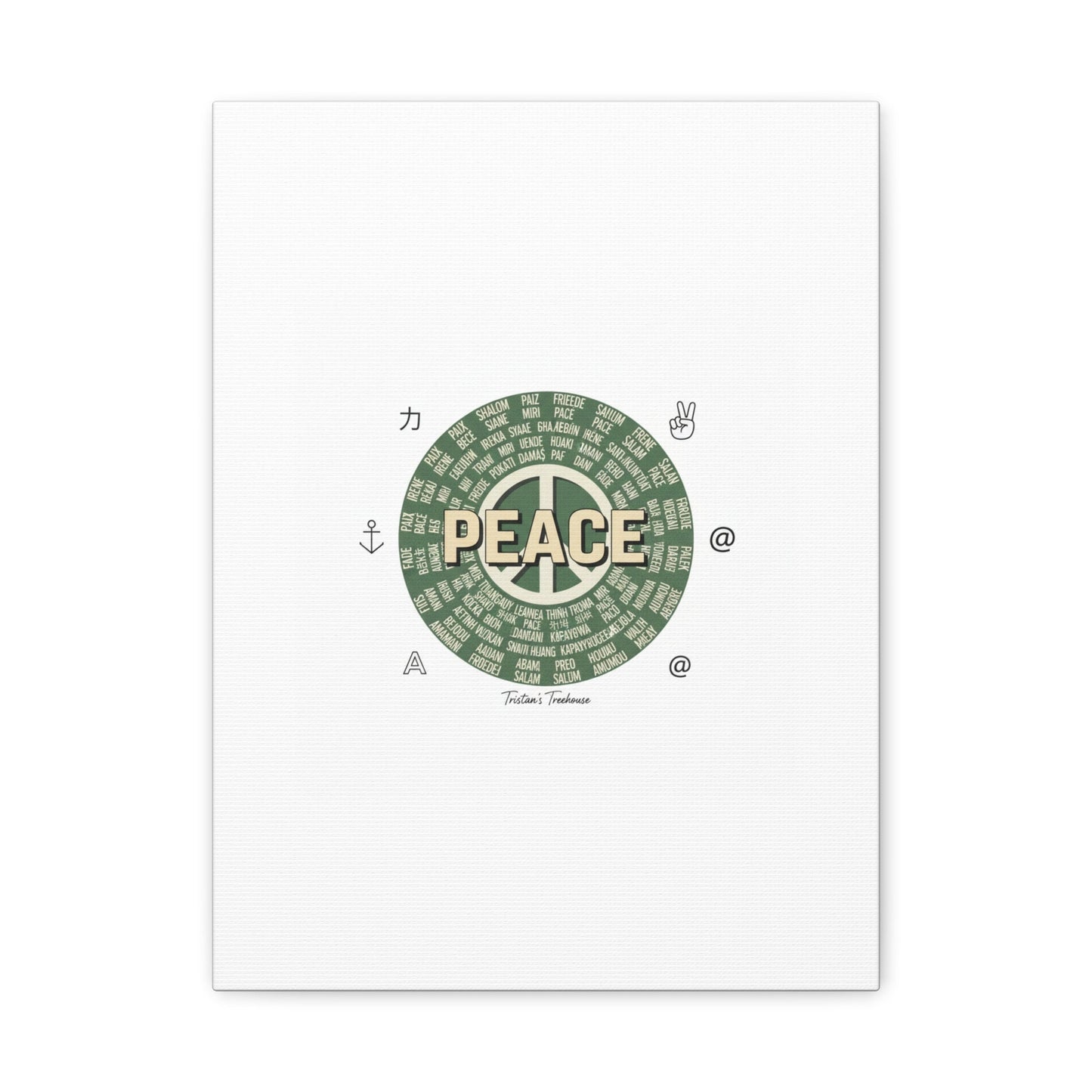 Peace doodle canvas | hand drawn sketch aesthetic, handwritten message