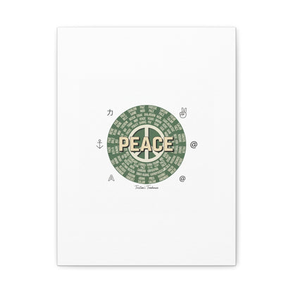 Peace doodle canvas | hand drawn sketch aesthetic, handwritten message
