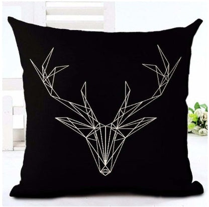 Letter black and white home pillowcase