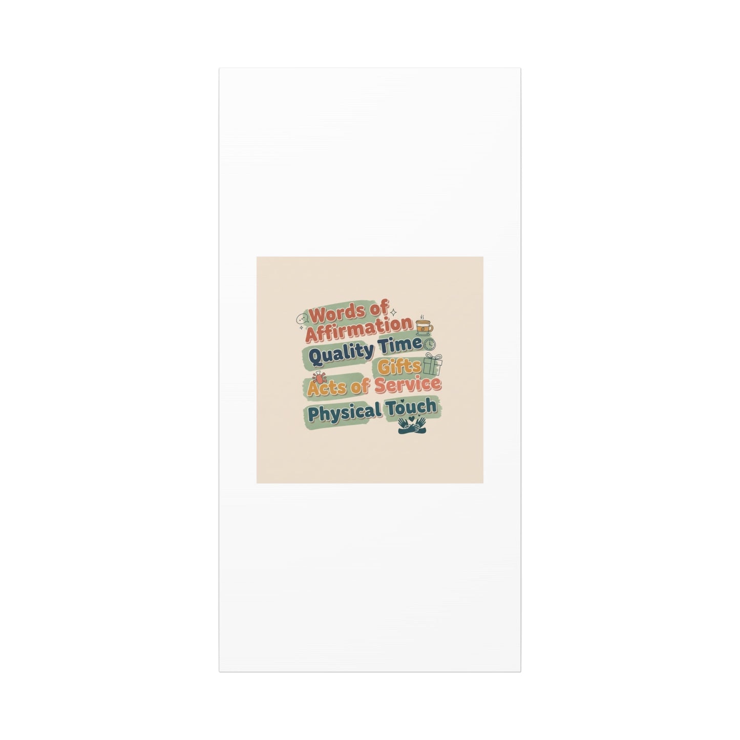 Love Languages List Matte Canvas Wall Art | love language meme, relationship humor