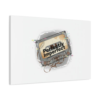 Perfectly Imperfect Cassette, Canvas Print | Analog Error, glitch art static