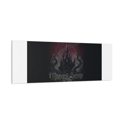 Whispered Secrets of the Shadows Castle Wall Art, Matte Canvas | Gothic Medieval Decor