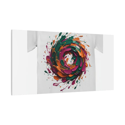 Painterly Abstract Floral Swirl Canvas | Matte Stretched Canvas