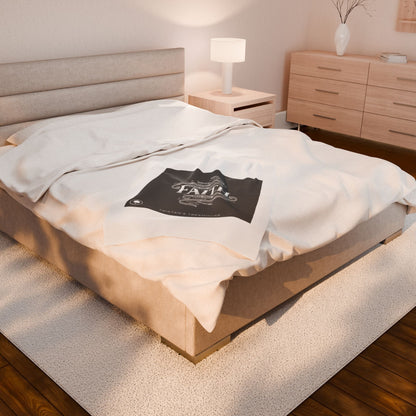 handwritten faith doodle blanket | velveteen plush blanket
