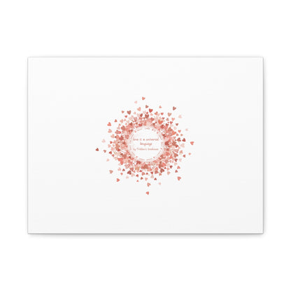 Tiny Heart Confetti Canvas | Matte Stretched Wall Art