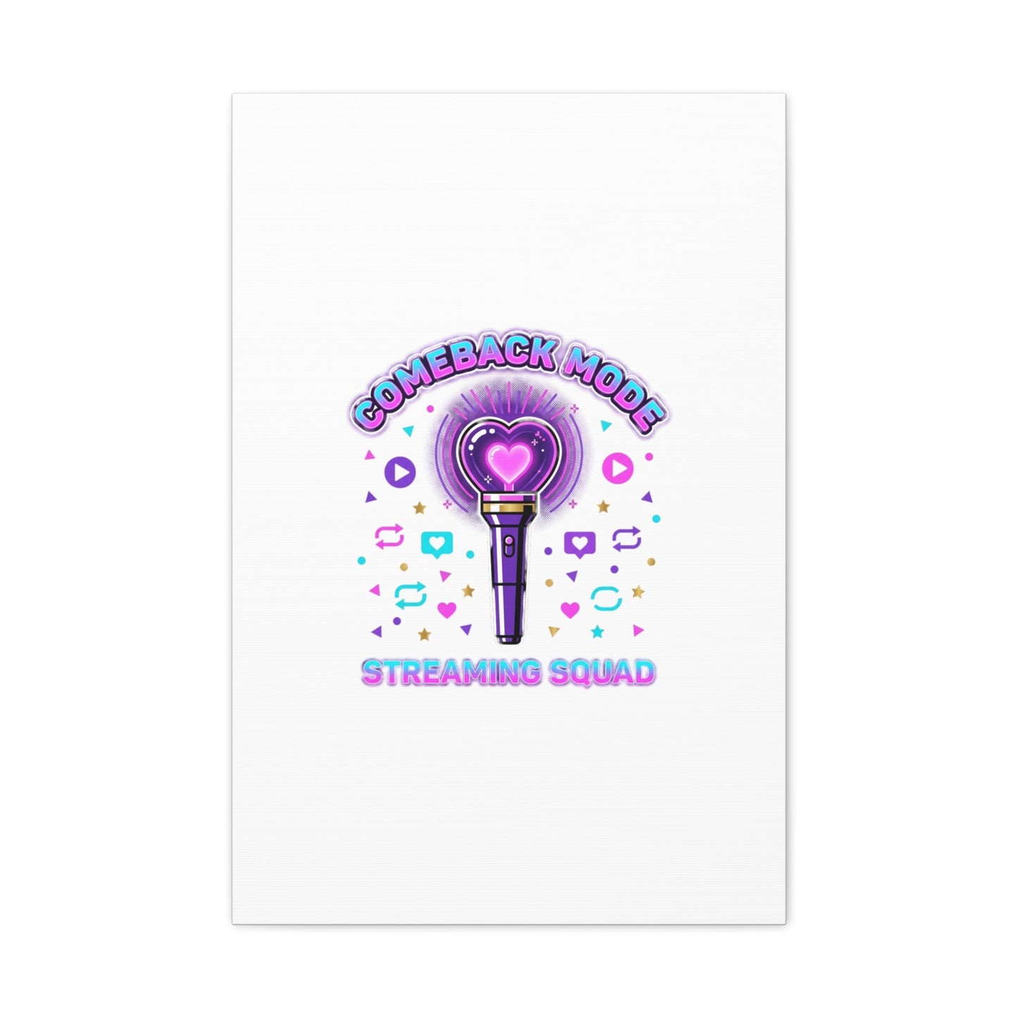 Comeback Mode Lightstick Canvas | K-pop Comeback, Streaming Squad