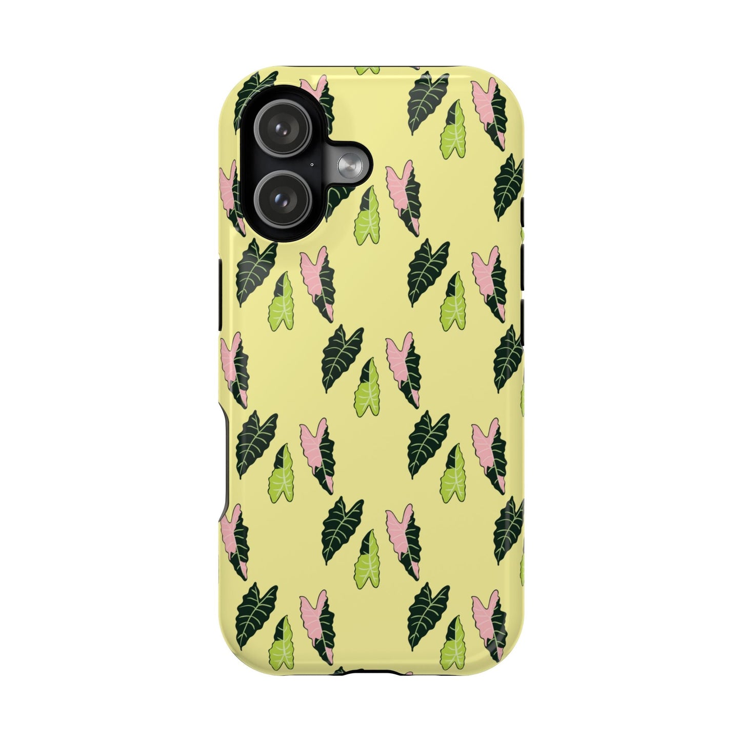 Alocasia Pattern Phone Case – Dual Layer Protective Cover