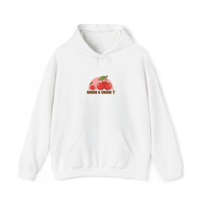Retro Cherry Graphic Hoodie | kawaii fruit design, vintage cherry motif