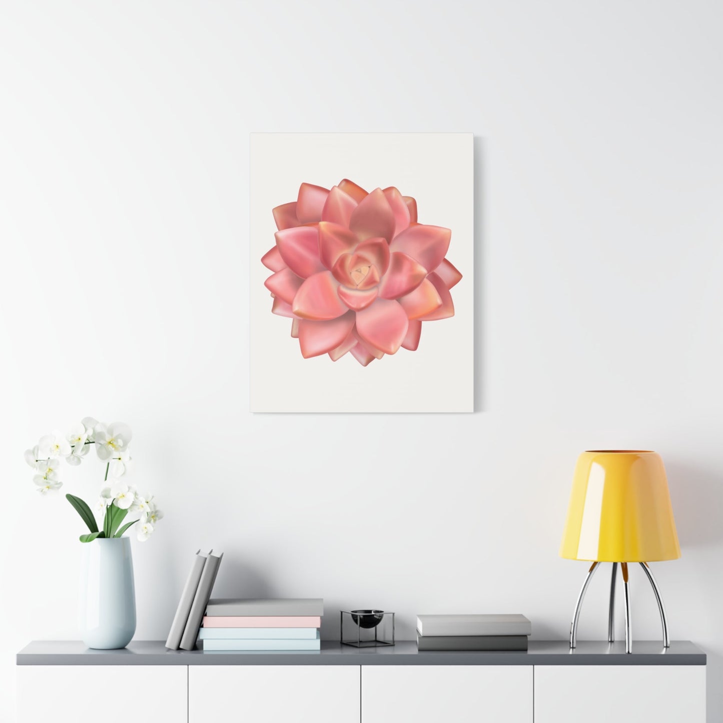 Graptosedum California Sunset Succulent Canvas Print – Botanical Wall Art