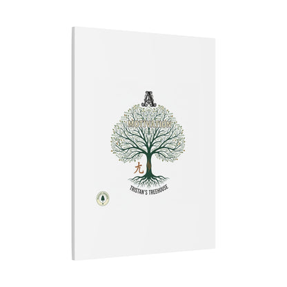 Handwritten Doodle Tree Canvas | Matte Stretched Wall Art