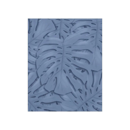 Blue Monstera Botanical Print – Unframed Wall Art