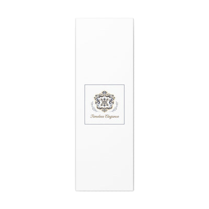 Ornate Brooch Emblem Canvas | Vintage Formalwear Accents, Baroque Print