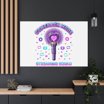 Comeback Mode Lightstick Canvas | K-pop Comeback, Streaming Squad