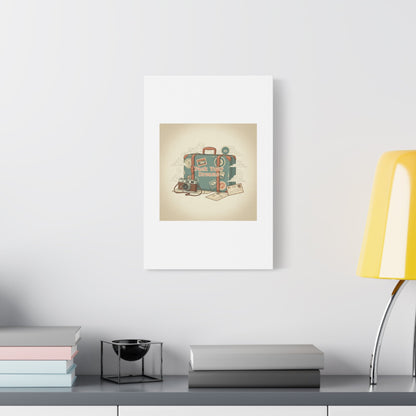Pack Your Dreams Canvas | Retro Travel Postcard, Wanderlust Passport Stamp Art