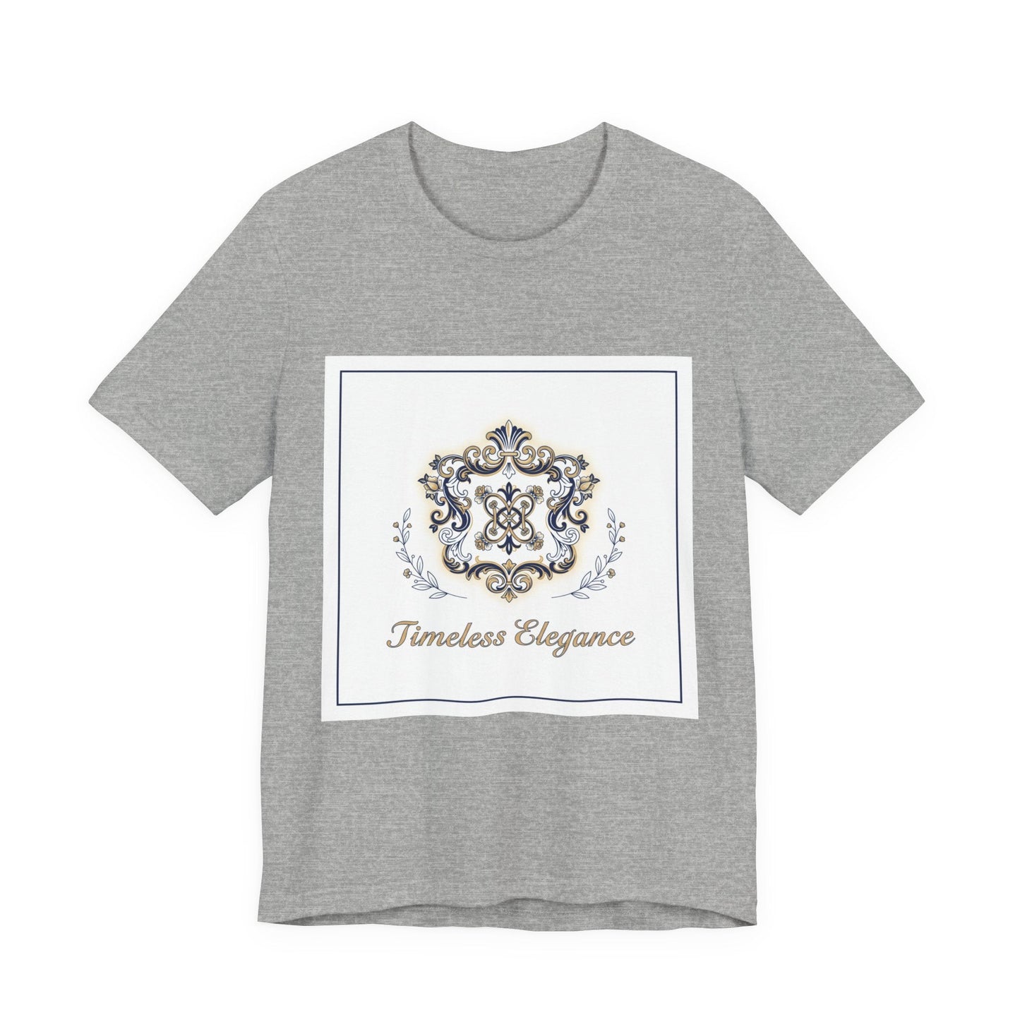 Ornate Brooch Emblem Tee | baroque print tee, vintage emblem shirt