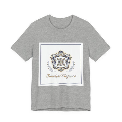 Ornate Brooch Emblem Tee | baroque print tee, vintage emblem shirt