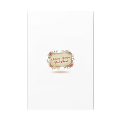 Love Letter Collage Canvas, Vintage Letter Art, Wax Seal Romance Print