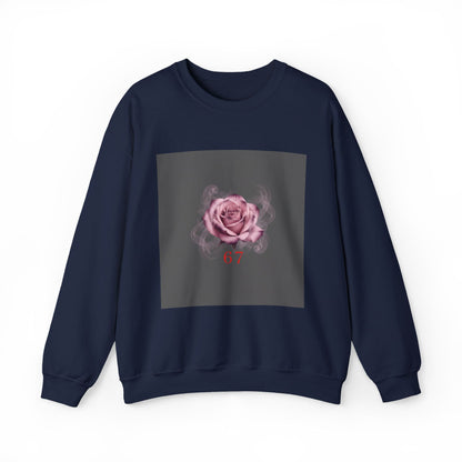6 7 Valentine's Sweatshirt | Viral Gothic Rose Crewneck | 6 7 Meaning Dark Romance