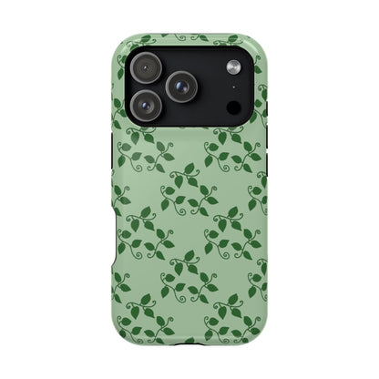 Pothos Pattern Phone Case – Dual Layer Protective Cover