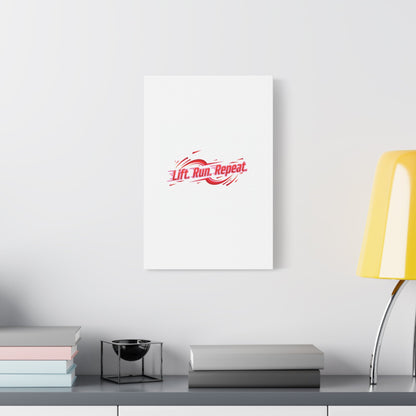 Lift Run Repeat Canvas | Fitness Wall Art, Gym Motivation