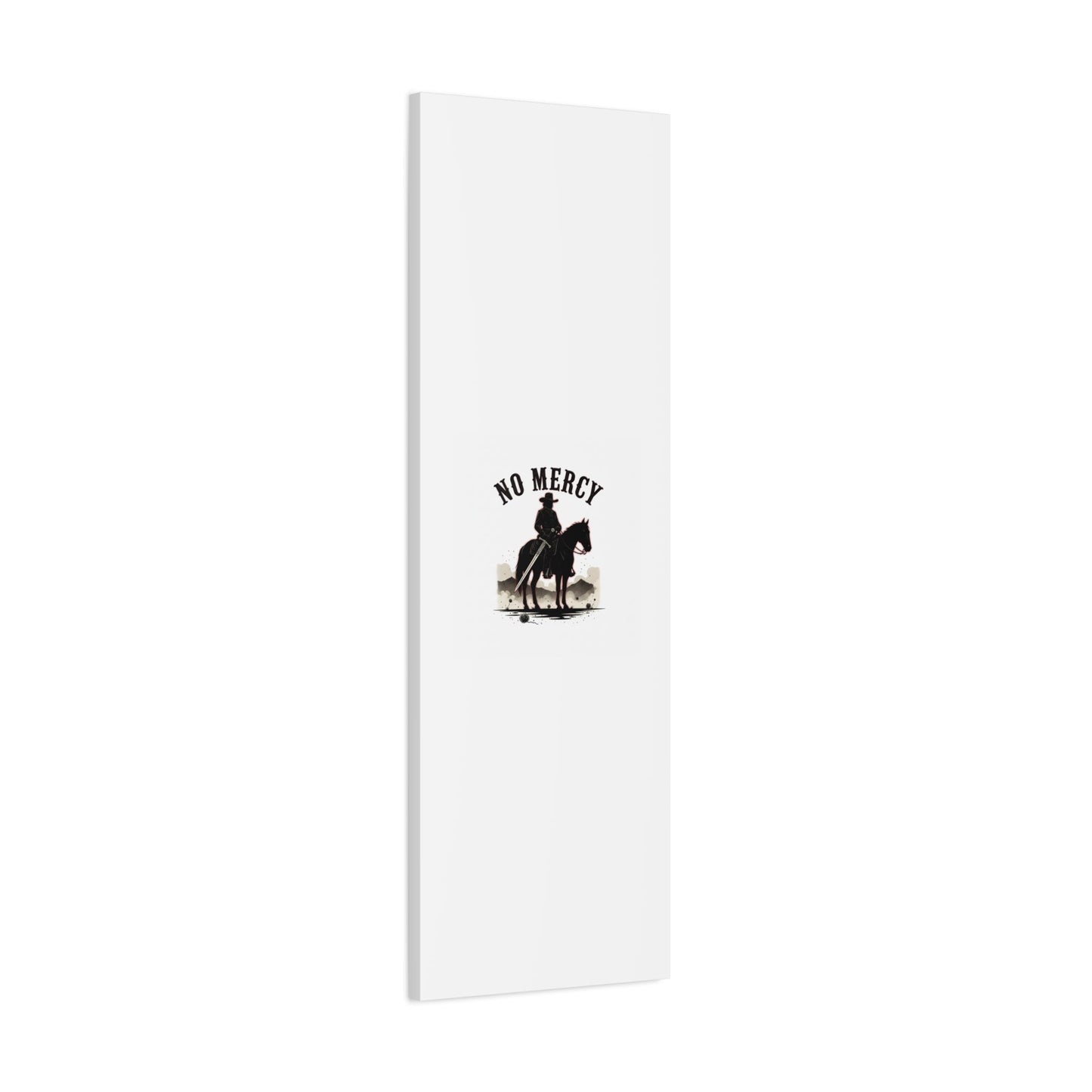 No Mercy Cowboy Skull Canvas | western skull art, gothic Americana