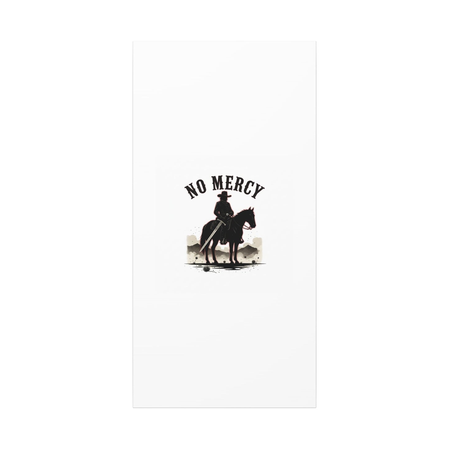 No Mercy Cowboy Skull Canvas | western skull art, gothic Americana