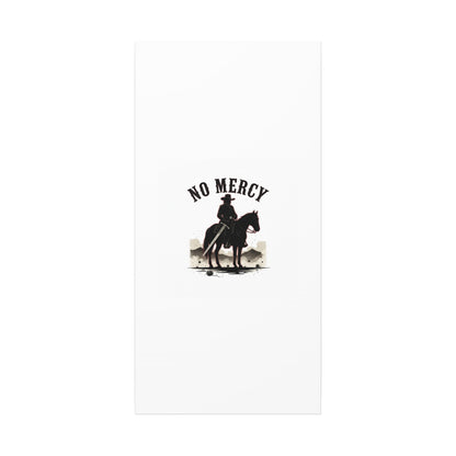 No Mercy Cowboy Skull Canvas | western skull art, gothic Americana