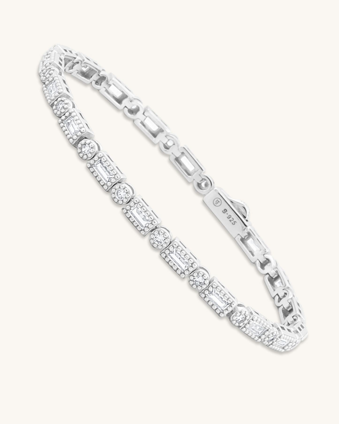 Baguette Cut Tennis Bracelet