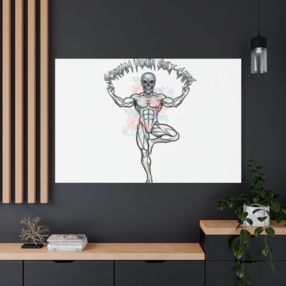 Scream Your Self-Care Canvas | Heavy Metal Wellness, Gothic Wellness Quote