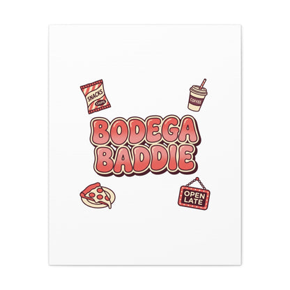 Bodega Baddie Matte Canvas, Stretched | NYC Y2K Corner Store Vibes
