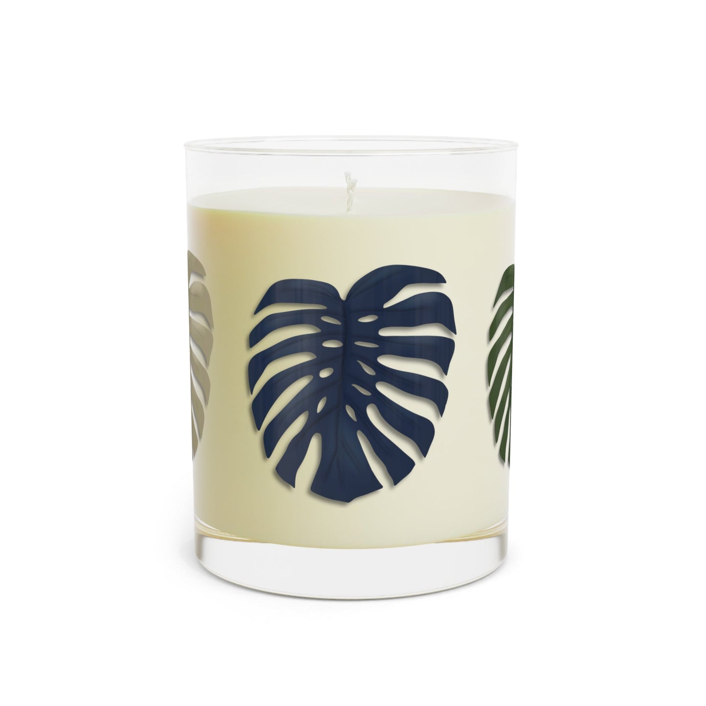 Multicolored Monstera Soy Candle 11 oz – Three Scent Options