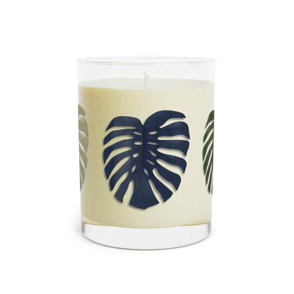 Multicolored Monstera Soy Candle 11 oz – Three Scent Options
